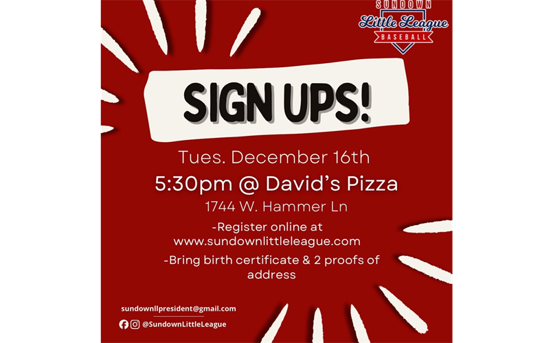 In Person Sign Ups 12/16/25