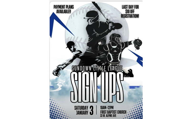 In Person Sign Ups 1/3/26